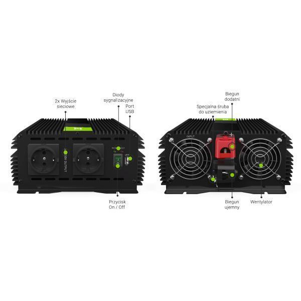 Інвертор (перетворювач) 12В/220В Luxeon IPS-1200S